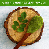 Grenera Organic Moringa Powder - 2.2 lbs (35.2 oz) | Moringa Oleifera Leaf Powder Lab Tested for Purity | Moringa Powder Organic Perfect for Smoothies, Drinks, Tea & Recipes | 100% Raw from India