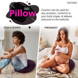 YESINDEED Recovery BBL Pillow: Woman’s Brazilian Butt Lift Post Surgery Sleeping, Sitting, Driving, Booty Lumbar Back Seat Cushion, Doctor Approved, Removable Cover, Washable 100% Polyester