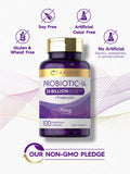 Carlyle Probiotics 25 Billion CFU | with Prebiotics | 100 Capsules | Vegetarian, Non-GMO, & Gluten Free Supplement | for Men & Women