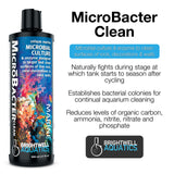 Brightwell Aquatics MicroBacter Clean - Microbial Culture & Enzyme Blend Designed to Target & Clean Surfaces of Aquatic Tanks, 500ML