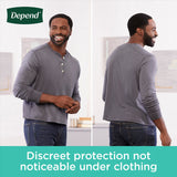 Depend Fresh Protection Adult Incontinence Underwear for Men (Formerly Depend Fit-Flex), Disposable, Maximum, Small/Medium, Grey, 32 Count, Packaging May Vary