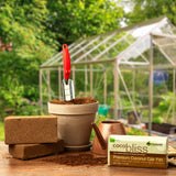 Coco Bliss Coir - Compressed Coco Bricks with Low EC and pH Balance - High Expansion Coco Fiber for Herbs, Flowers, Planting - OMRI Listed Renewable Coconut Soil (650 Grams, 5 Bricks)