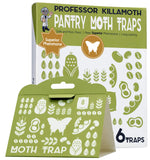 Superior Pantry Moth Traps with Pheromones Prime | No Insecticides | Safe, Non-Toxic and Child and Pet Friendly | Superior Attractant - 6 Traps