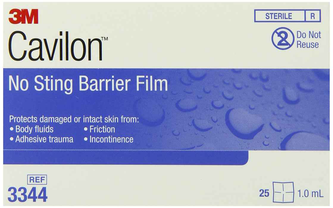 3M™ Cavilon™ No Sting Barrier Film 3344, 1ML 30/Carton, 4 Cartons/Case