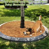 ZeeDix 3 Pcs Coconut Fibers Mulch Ring Tree Protector Mat,30 Inch 100% Natural Coco Coir Tree Protection,Tree Ring Mats Tree Disc Plant Cover for Indoor or Outdoor