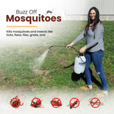 Flock Free Natural Mosquito Control Spray Concentrate, Repels Mosquitoes, Ticks, Fleas, Flies, Gnats, and Chiggers Away. Makes up to 128 Gallons! (1 Gallon Concentrate)