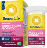 Renew Life Women’s Probiotic - Ultimate Flora Probiotic Women's Care, Shelf Stable Probiotic Supplement - 25 Billion - 30 Vegetable Capsules