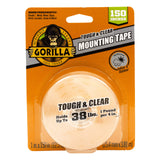 Bird Repellent Spikes, 10 ft. L and Gorilla Tough & Clear Double Sided Adhesive Mounting Tape, Extra Large, 1" x 150", Clear, (Pack of 1)