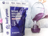Dr. Kellyann Bone Broth Protein Powder, Vanilla (30 Servings) - Protein 21g, 2g Net Carbs - Grass Fed Hydrolyzed Collagen - Sugar Free, Gluten Free, Dairy Free, Paleo, Keto Protein Shakes