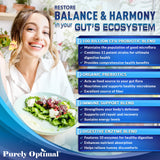 Purely Optimal Premium Probiotics 100 Billion CFU w/Digestive Enzymes