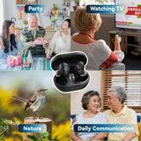 DiggingSound Rechargeable Hearing Aids for Seniors Adults Digital Bluetooth Hearing Amplifier Sound Amplifier Listening Device Hearing Aid Supplies