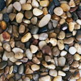 Galashield Pebbles for Plants, River Rocks, Decorative Stones for Vases, Garden Rocks Outdoor Landscaping, Polished Aquarium Gravel (5 lb Bag), 1-2 cm