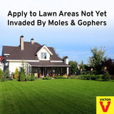 Victor M7002-2 Mole, Gopher, Vole, and Other Burrowing Animals Outdoor Repellent,Yellow 10 Pound (Pack of 2)