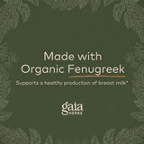 Gaia Herbs Lactation Support - Supports Healthy Milk in Nursing Mothers* - Fenugreek and Fennel Seed - 60 Vegan Liquid Phyto-Capsules (20-Day Supply)