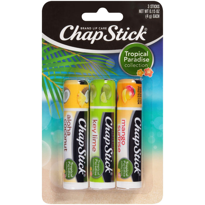 ChapStick Lip Balm, 3 Count (Pack of 1)