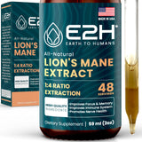 Lions Mane - Lions Mane Supplement - Promotes Mental Clarity, Memory & Focus - Lions Mane Liquid for Immune Support - Mushroom Tincture - 2 Fl Oz by E2H