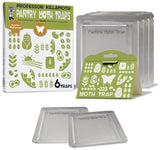 Superior Pantry Moth Traps with Pheromones Prime | No Insecticides | Safe, Non-Toxic and Child and Pet Friendly | Superior Attractant - 6 Traps
