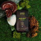 Earth & Star Hazelnut Mushroom Coffee | Organic Ground Coffee | Lions Mane, Chaga, Cordyceps, Reishi, L-theanine | Antioxidant Rich with Immune Support, Sustained Energy, Concentration Boost | 12oz