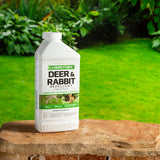 Liquid Fence Deer & Rabbit Repellent Concentrate,Keep Rabbits Out of Garden Patio &Backyard,Use on Gardens Shrubs &Trees, Harmless to Plants &Animals When Used Stored as Directed, 40fl Ounce