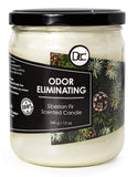 Siberian Fir Odor Eliminating Highly Fragranced Candle - Eliminates 95% of Pet, Smoke, Food, and Other Smells Quickly - Up to 80 Hour Burn time - 12 Ounce Premium Soy Blend