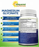 aSquared Nutrition Magnesium Glycinate 400mg - 180 Tablets - Max Strength Magnesium Bisglycinate Supplement -Maximum Bioavailability & Absorption-Non-GMO -Not Buffered-Supports Muscles, Bones & Heart