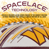 Franklin Sports NFL Washington Commanders Football - Youth Mini Football - 8.5" Football- SPACELACE Easy Grip Texture- Perfect for Kids!