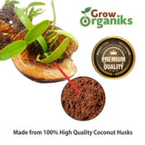 Grow Organiks Coco Coir Brick Block Coconut Coir Fiber Potting Mix for Plants Natural Garden Soil Compressed Coco Peat 300g High Expansion Between 5-6L Low EC, Optimum pH OMRI Listed (Pack of 10)