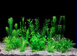 MyLifeUNIT Aquarium Plants, 20 Pack Artificial Fish Tank Plants for Aquarium Decorations (Green)