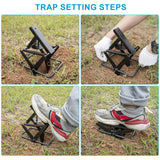 2 Pack Mole Trap, Mole Traps That Kill Best,Mole Killer Easy to Set, Mole Traps for Lawns,Mole Traps Scissor Metal Gopher Trap Large (Black)