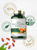 Sea Buckthorn Oil Capsules 4400mg | 200 Softgels | Non-GMO, Gluten Free | Sea Buckthorn Berry Oil Supplement | by Carlyle