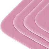 Utopia Bedding (Pack of 4) Waterproof Incontinence Pads Quilted Washable & Absorbent Bed Pad for Adults and Kids 34 x 52 inches (Pink)