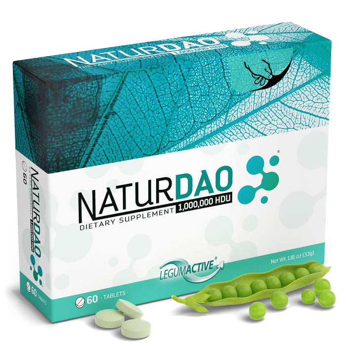 NATURDAO - 1,000,000 HDU - DAO Enzyme Supplement - Histamine Block - Diamine Oxidase - Food Intolerance - 60 Tablets