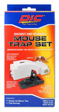 PIC Discreet Mouse Trap Kit, Mouse Traps Indoor for Home, Outdoor Snap Traps, Easy to Set, Reusable