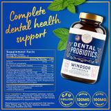 Oral Probiotics for Teeth and Gums - 3BN CFU Lactobacillus Salivarius, Paracasei, K12 Pro B, Inulin Dental Probiotics for Bad Breath Treatment, Gum Health - 90 Best Breath Oral Probiotic Mint Tablets