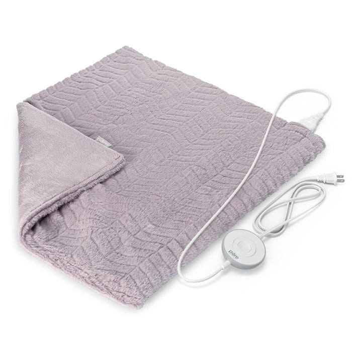 Pure Enrichment PureRadiance Ultra-Wide Heating Pad - 6 Heat Settings, Soft Faux Fur, 20" x 24", Machine Washable