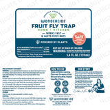 Wondercide - Fruit Fly Trap for Kitchen, Home, and Indoor Areas - Fruit Fly Killer - Pet and People Safe - Made in USA & Plant Based - 5.4 oz - 2 Pack