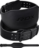 RDX Weight Lifting Belt for Fitness Gym - Adjustable Leather Belt with 6” Padded Lumbar Back Support - Great for Bodybuilding, Functional Training, Powerlifting, Deadlifts Workout & Squats Exercise