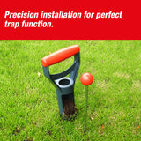 SWISSINNO Install Kit for Mole and Gopher Traps SuperCat. 25 cm Tunnel-locating Probe + Serrated-Edge Cutter for 6 cm Dia. Hole. European Design, Easy to Use, Safe and Reusable. 2-Piece Set x 1