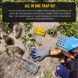 Cinch Gopher Deluxe Trap - Professional-Grade Gopher Traps That Work Best, Heavy Duty, Reusable Rodent Trapping System - Ideal for Lawns, Gardens, Ranches, and More - Outdoor Use, Small (3 Pack)