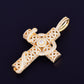 Animal Snake Cross Pendant Tennis Chain Necklace Gold Color Bling Cubic Zirconia Men's Hip hop Rock Jewelry