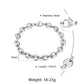 Coffee Beans Link Chain Bracelet Stainless Steel Gold Silver Color for Men Women Simple Bracelet Jewelry Gift