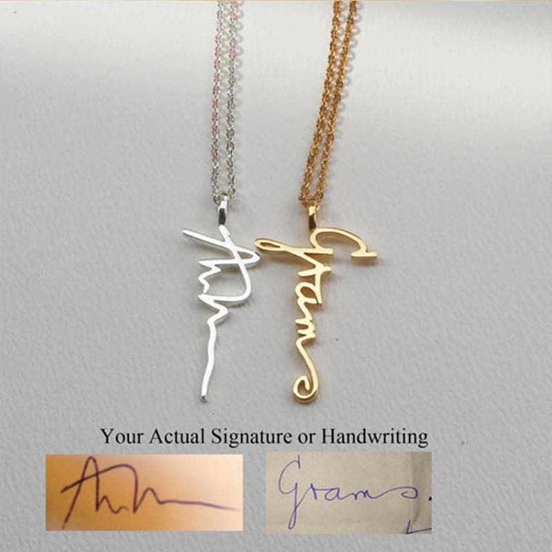 Custom Cursive Nameplate Pendant Gold Choker Vertical Necklace stainless steel Handmade Nameplate Pendant Necklace birthday Gift