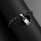 Custom Name Bracelet Men Jewelry Johnny Hallyday Heart Charm Bracelets for Women Stainless Steel Photo Baby Gold Color Bracelet