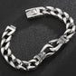 Man Bracelet Homme 12MM Wide Stainless Steel Curb Chain Charm Bracelets Hand Bands for Men Vintage Mens Jewellery Accessories