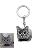Custom Made Pet Photo Keychain