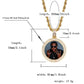 Custom Made Photo Medallions Necklace &amp; Pendant With 4mm Tennis Chain Gold Silver Cubic Zircon Men