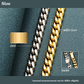 Top Men and Women 10mm Stainless Steel Curb Cuban Link Gold Silver Plated Bracelets