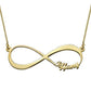 Infinity Name Necklace with Gold Plating