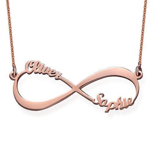 Infinity Name Necklace with Gold Plating