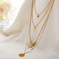 Layered Moon Beads Long Pendant Necklace for Women